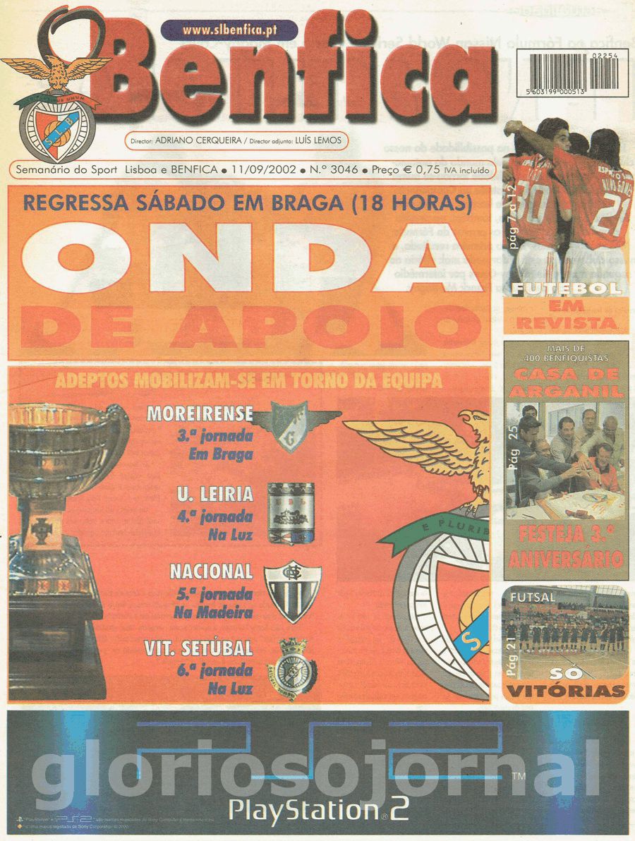 jornal o benfica 3046 2002-09-11